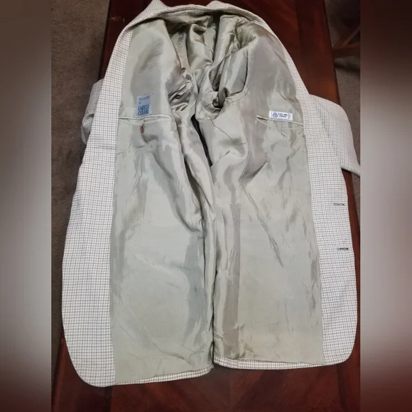 Enrico Coveri Italian Men's Classic Checkered Blazer - Picture 6 of 15